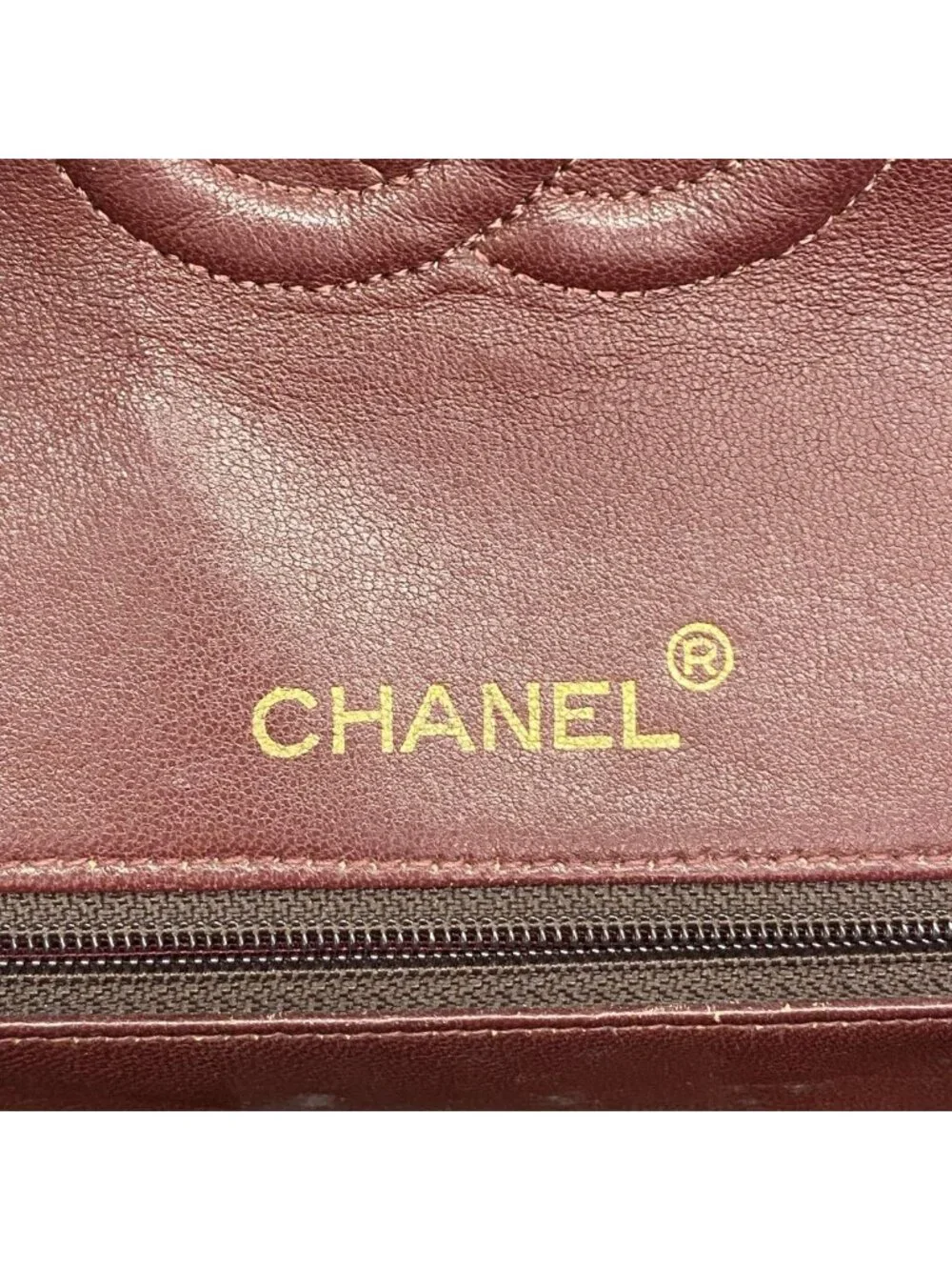 Chanel Shoulder Bag Quilted Lambskin Black Gold